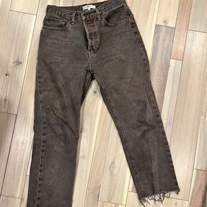 Redone straight leg jeans